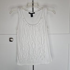 MNG by Mango frilly tank top size M